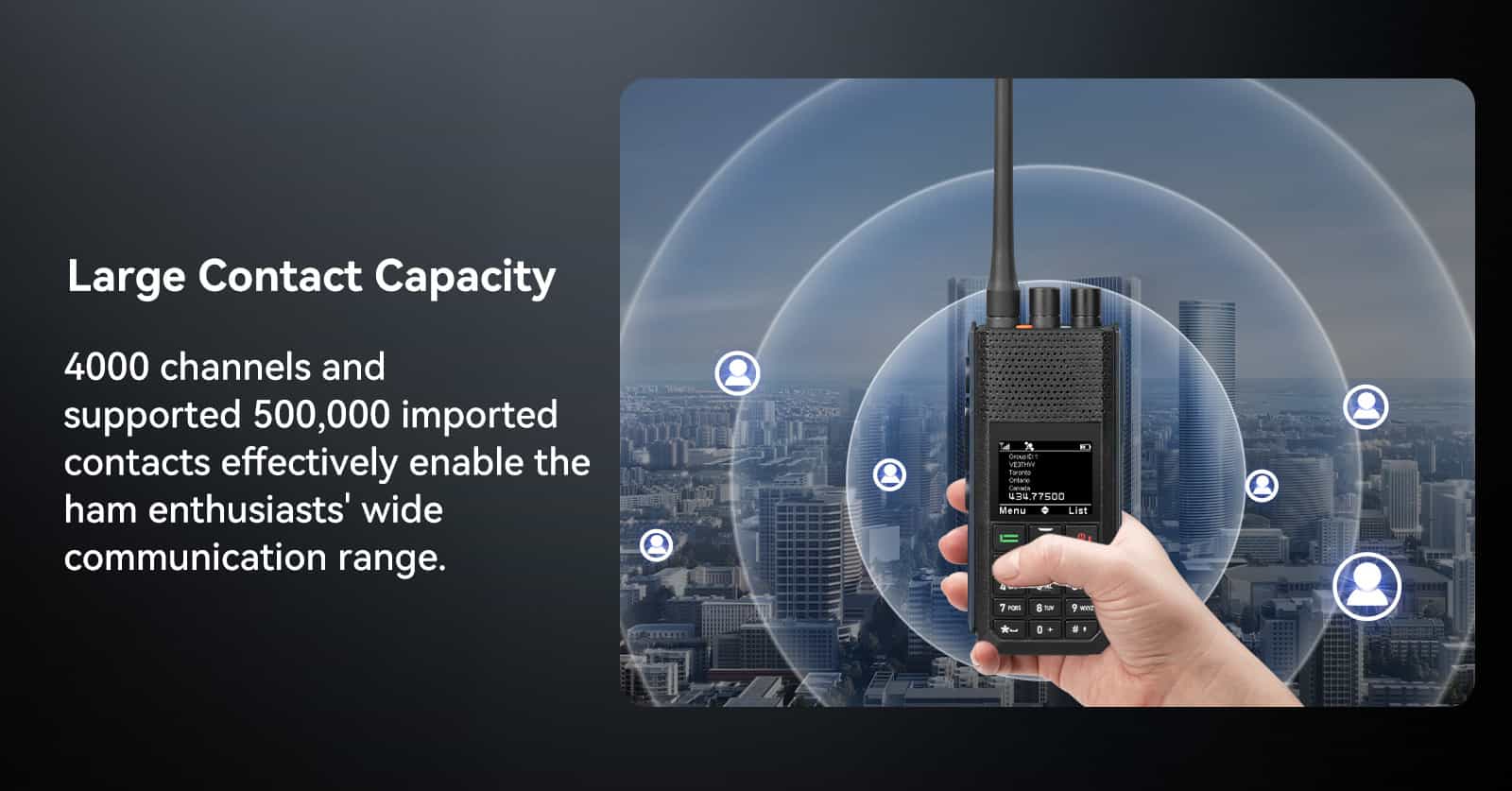  Retevis Ailunce H1 5W GPS APRS Dual Band DMR Radio-Large contact capacity